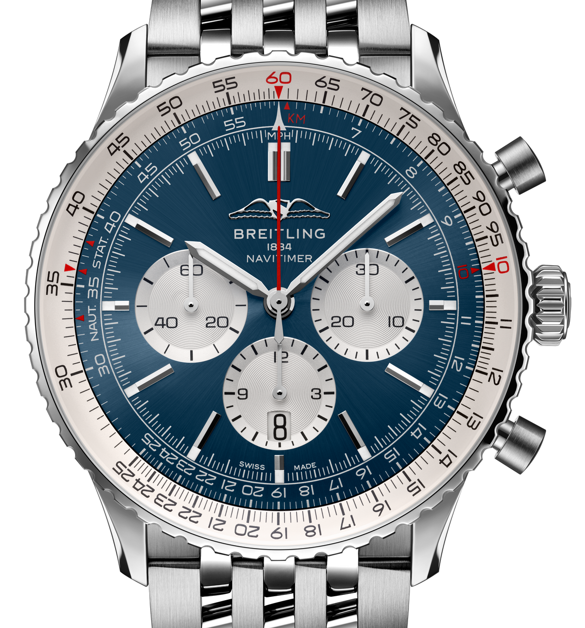 Breitling Navitimer B01 46mm Watch with Blue Dial
