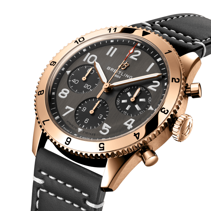 Breitling Classic AVI Chronograph 42 P-51 Mustang Watch with Black Dial