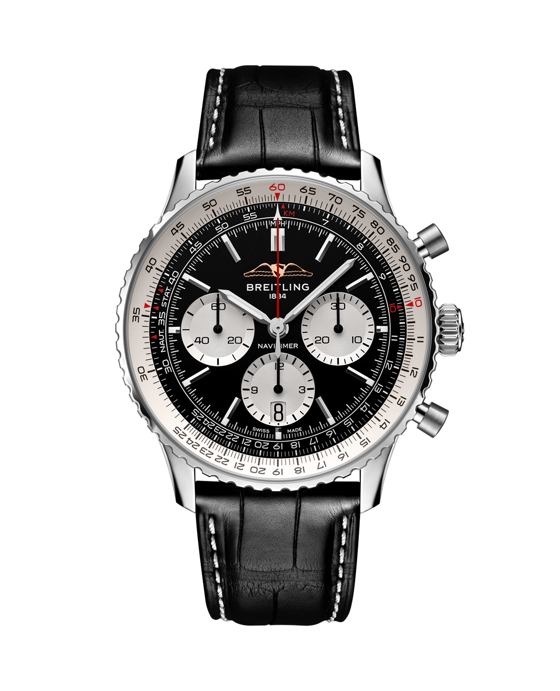 Breitling Navitimer B01 43mm Watch with Black Dial