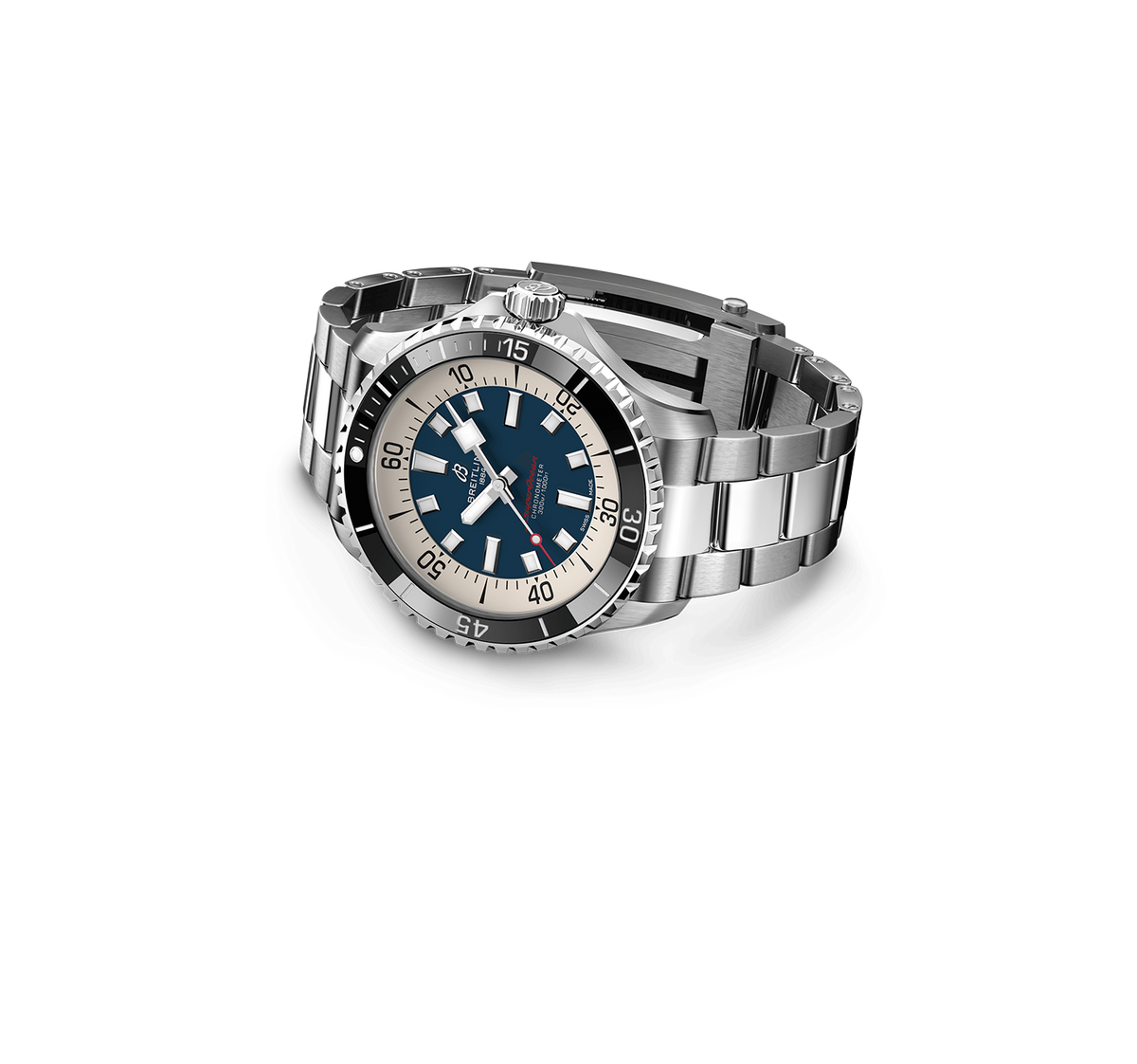 Breitling Superocean Watch with Blue Dial, 44mm